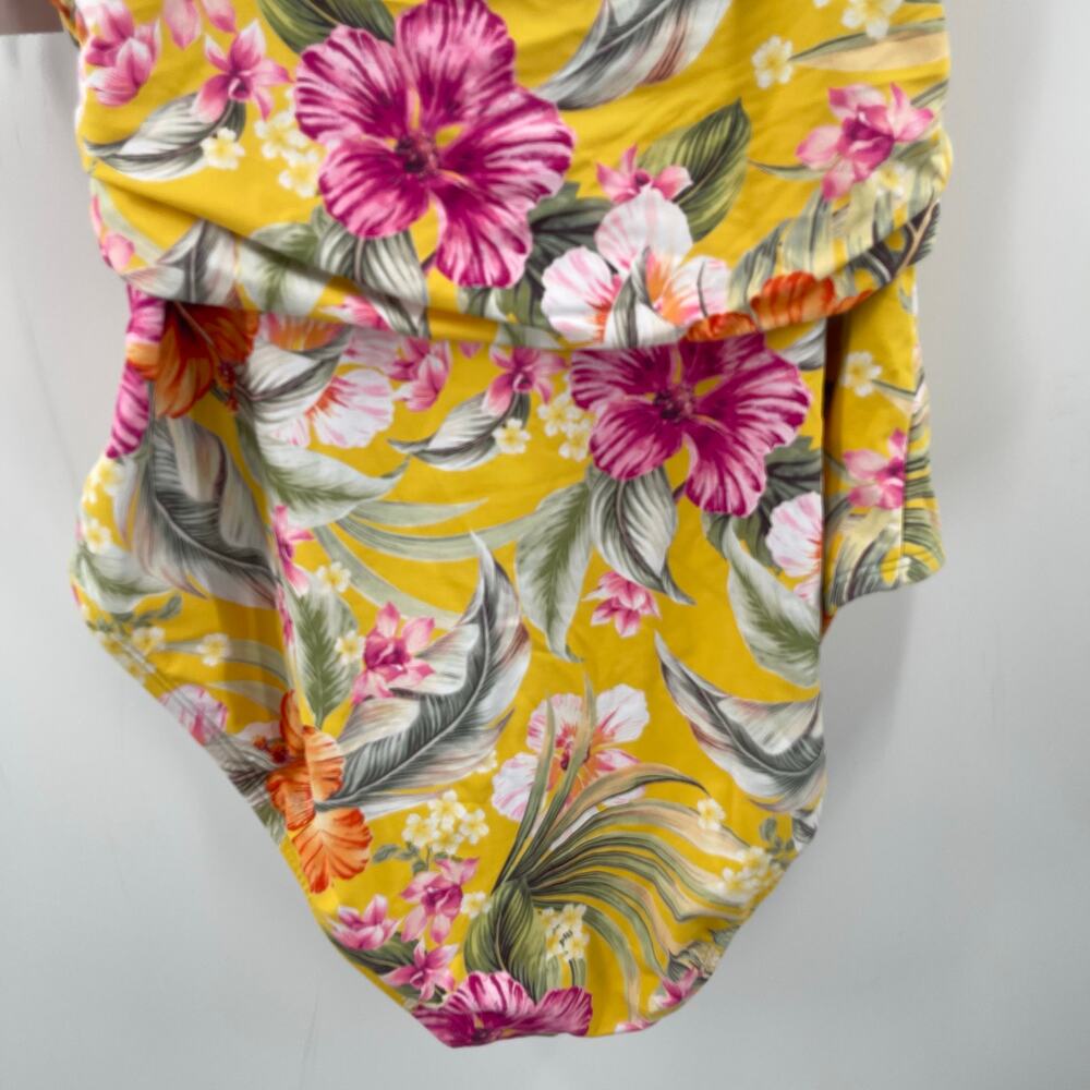 BLEU BY ROD BEATTIE Swimsuit Size 14 Paradiso High Neck Keyhole One-Piece NWT - Picture 15 of 16